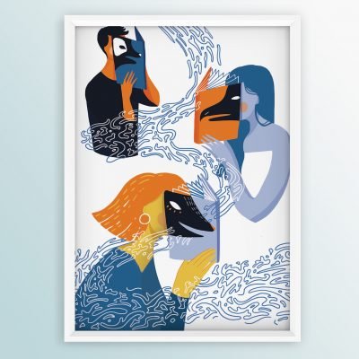 Zoo personality library - Unique poster wall art from Fineartsession.com