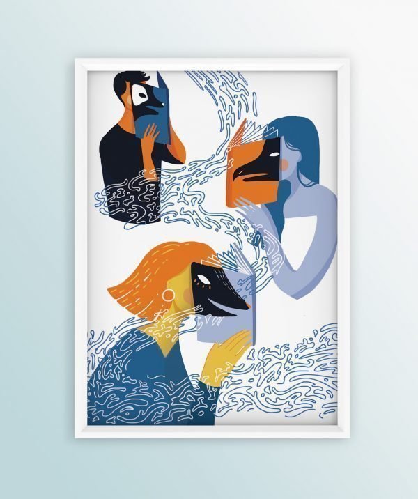 Zoo personality library - Unique poster wall art from Fineartsession.com